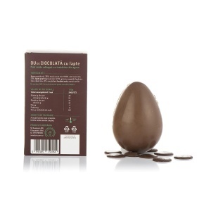 Ou de ciocolata cu lapte si Agave (fara zahar) 100g - Sweeteria - Img 3