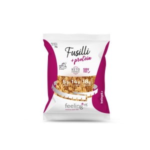Paste FUSILLI proteice (low carb) 400g - FeelingOK - Img 1