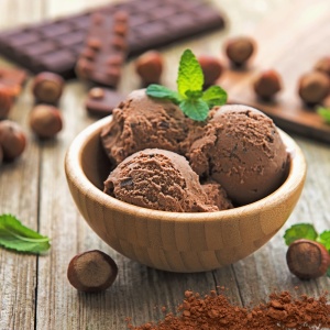 Praf de inghetata cu CIOCOLATA si ALUNE cu Stevia (fara zahar, low-carb) 125g - NoCarb - Img 2