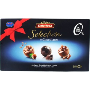 Praline ciocolata ASORTATE (fara zahar) 200g - Delaviuda