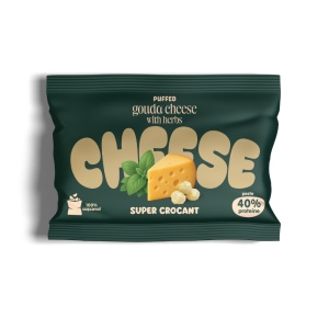 Pufuleti crocanti din CASCAVAL expandat 100% Gouda cu ierburi 15g - Green Roots