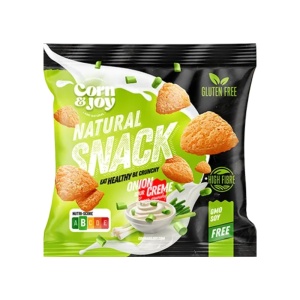 Pufuleti cu aroma de Ceapa si Smantana (fara gluten) 40g - Corn&Joy