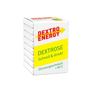 Tablete dextroza cuburi cu aroma de lamaie si Vitamina C 46g - Dextro Energy