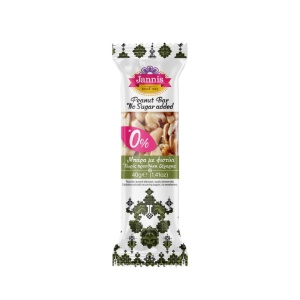 Baton din ARAHIDE (fara zahar, fara indulcitor, fara gluten, vegan) 40g - Jannis