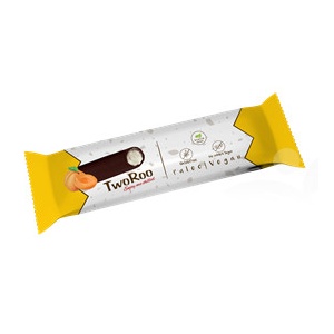 Baton invelit in ciocolata neagra cu umplutura din caise liofilizate (fara zahar, gluten, paleo, vegan) 30g - TwoRoo
