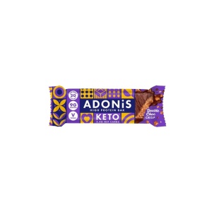 Baton Keto crocant, dublu ciocolata (fara zahar, proteic), 45g - ADONIS - Img 2