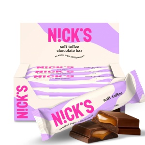 Baton Soft Toffee cu Stevia (fara zahar) 40g - Nick's - Img 4