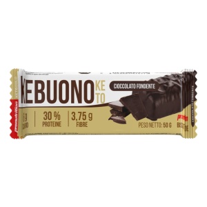 Biscuit KETO cu glazura de CIOCOLATA NEAGRA Kebuono (fara zahar, proteic, lowcarb) 50g - Pro Nutrition