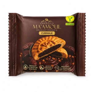 Biscuite umplut cu crema de curmale MA’AMOUL (fara zahar, vegan) 50g - Ambrozia
