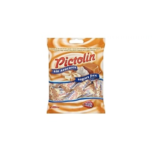Bomboane dietetice cu Caramel si Frisca (fara zahar, fara gluten, vegane) 65g - Pictolin