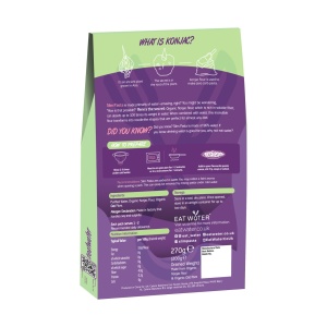 Cous Cous din faina de konjac BIO 270g (vegan, fara carbohidrati, fara gluten, keto) - Slim Pasta - Img 2