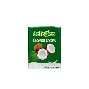 Crema de cocos, fara zahar - Delcoco 200 ml