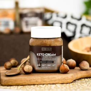 Crema tartinabila KETO Delicious Hazelnut + MCT (fara zahar) 250g - BE KETO - Img 2