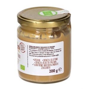 ECO Crema de arahide, fara gluten, fara zahar, Fior di Loto 200g - Img 4