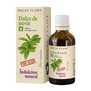 Indulcitor natural Lichid DULCE DE STEVIE 50ml DACIA PLANT