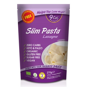 Lasagna din faina de konjac BIO 270g (vegan, fara carbohidrati, fara gluten, keto) - Slim Pasta
