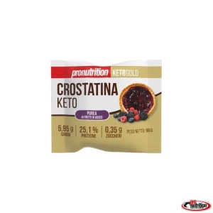 Mini Tarta KETO cu piure de FRUCTE DE PADURE (fara zahar, proteica, lowcarb) 50g - Pro Nutrition