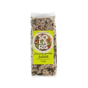 MIX SEMINTE PENTRU SALATA (susan, floarea soarelui, in, chia, pin,dovleac) 250gr SOLARIS