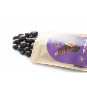 Papaya invelit in ciocolata amaruie cu Colagen (fara zahar, vegan ) 200g - Sweeteria Chic - Img 2