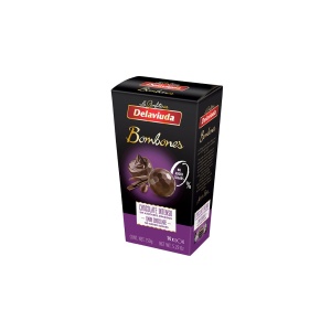 Praline ciocolata neagra (fara zahar) 150g - Delaviuda