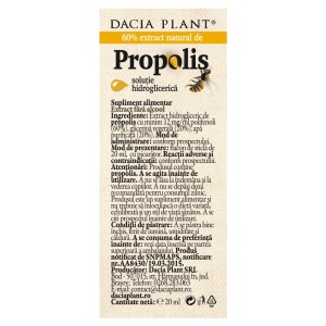 PROPOLIS FARA ALCOOL (cu picurator) 20ml DACIA PLANT - Img 2