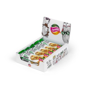 Baton cu NUCI PRAJITE (fara zahar, fara indulcitor, vegan) 28g - Jannis - Img 3