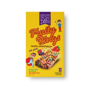 Baton din Cereale crocante inelușe fructate cu miere şi Stevia (fara zahar) 25gr - The Bee Bros - Img 2