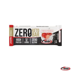 Baton proteic keto CAPSUNI si glazura de ciocolata alba (fara zahar, keto, lowcarb) 50g - Pro Nutrition