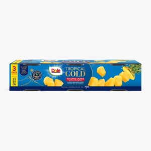 Bucati de ananas in suc (fara zahar) 3x227g - Dole