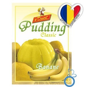 Budinca cu aroma de banane (fara zahar, fara gluten) 42g - Desert