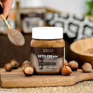 Crema tartinabila KETO Delicious Hazelnut + MCT (fara zahar) 250g - BE KETO - Img 3