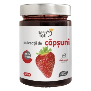 Dulceata de capsuni (fara zahar) "BUN DE TOT" 360g DACIA PLANT