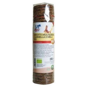 ECO Biscuiti cu multicereale, mere si scortisoara Finestra Sul Cielo 220g - Img 2