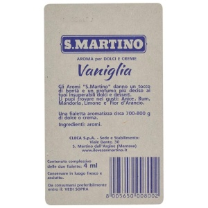Esenta de vanilie fără gluten 2 fiole x 2ml. S.Martino 4ml - Img 2