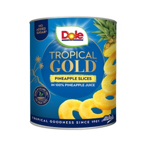 Felii de ananas în suc, fara zahar 432g - Gold Dole