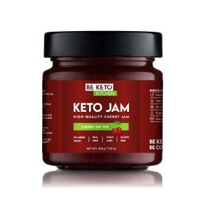 Gem keto cu Cireșe (fara zahar, fara gluten, cu Stevia) 200g - BE KETO