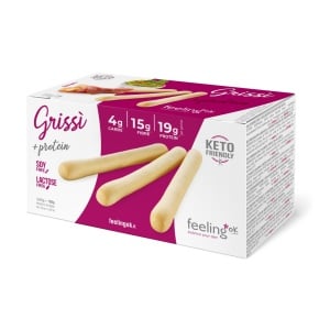 Grisine Proteice (Low-Carb, keto, fara zahar, fara soia, fara lactoza) 150g - FeelingOK - Img 1