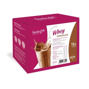 Izolat proteic din zer cu aroma de CIOCOLATA (keto, proteici, fara zahar) 25g - FeelingOK