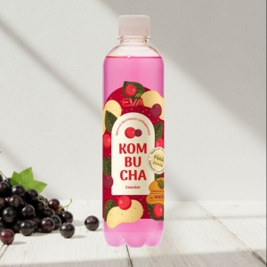 Kombucha cu Coacaze si Stevia (fara zahar) 500ml - EVA