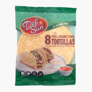 Lipii / Tortilla din Faina de Porumb (fara gluten) 8x26g - DeliSUN