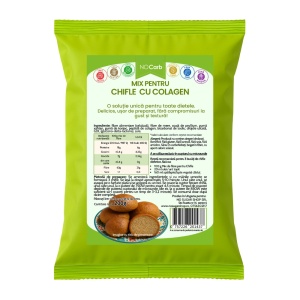 Mix pentru CHIFLE cu Colagen la microunde(fara carbohidrati, fara gluten) 200g - NoCarb