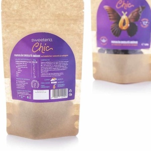 Papaya invelit in ciocolata amaruie cu Colagen (fara zahar, vegan ) 200g - Sweeteria Chic - Img 3