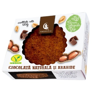 Prajitura cu ciocolata si arahide, fara zahar adaugat 150g - Ambrozia