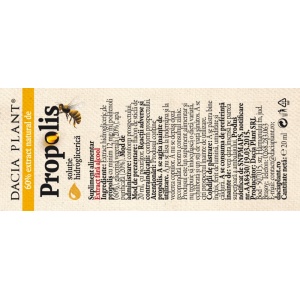 PROPOLIS FARA ALCOOL (cu picurator) 20ml DACIA PLANT - Img 3