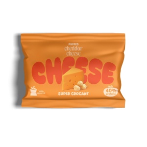 Pufuleti crocanti din CASCAVAL expandat 100% Cheddar 15g - Green Roots