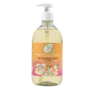 Sampon Bio (fara lacrimi) si gel de dus, cu infuzie de fructe de padure si Aloe Bio, pentru copii si bebelusi, BIOCONTE BABY, 500 ml - Img 2