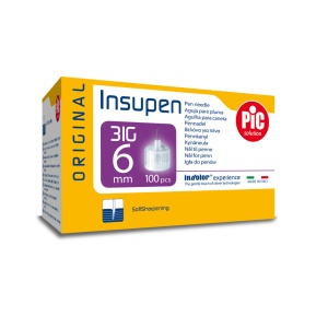 Ace pen insulina sterile INSUPEN 100 buc/cutie 31G x 6 mm