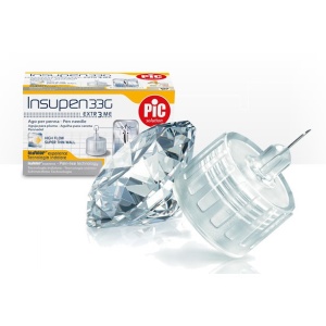 Ace pen insulina sterile INSUPEN 100 buc/cutie 32G x 8 mm - Img 2