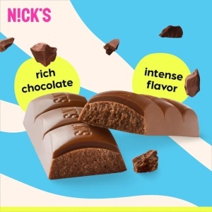 Baton de ciocolata neagra (fara zahar) 25g - NICKS - Img 2