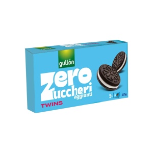 Biscuiti cu cacao si crema de lapte tip Oreo (fara zahar) 210g - Gullon ZERO
